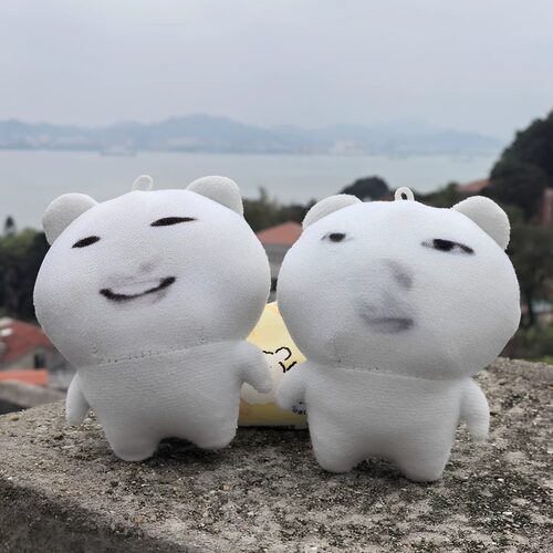 123木头熊！龙图表情包毛绒挂件