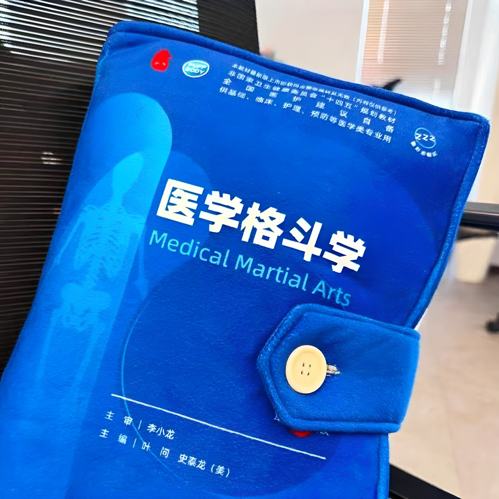 蓝色生死恋抱枕！医学生课本抱枕仿真医学课本椅垫毛绒玩偶送朋友