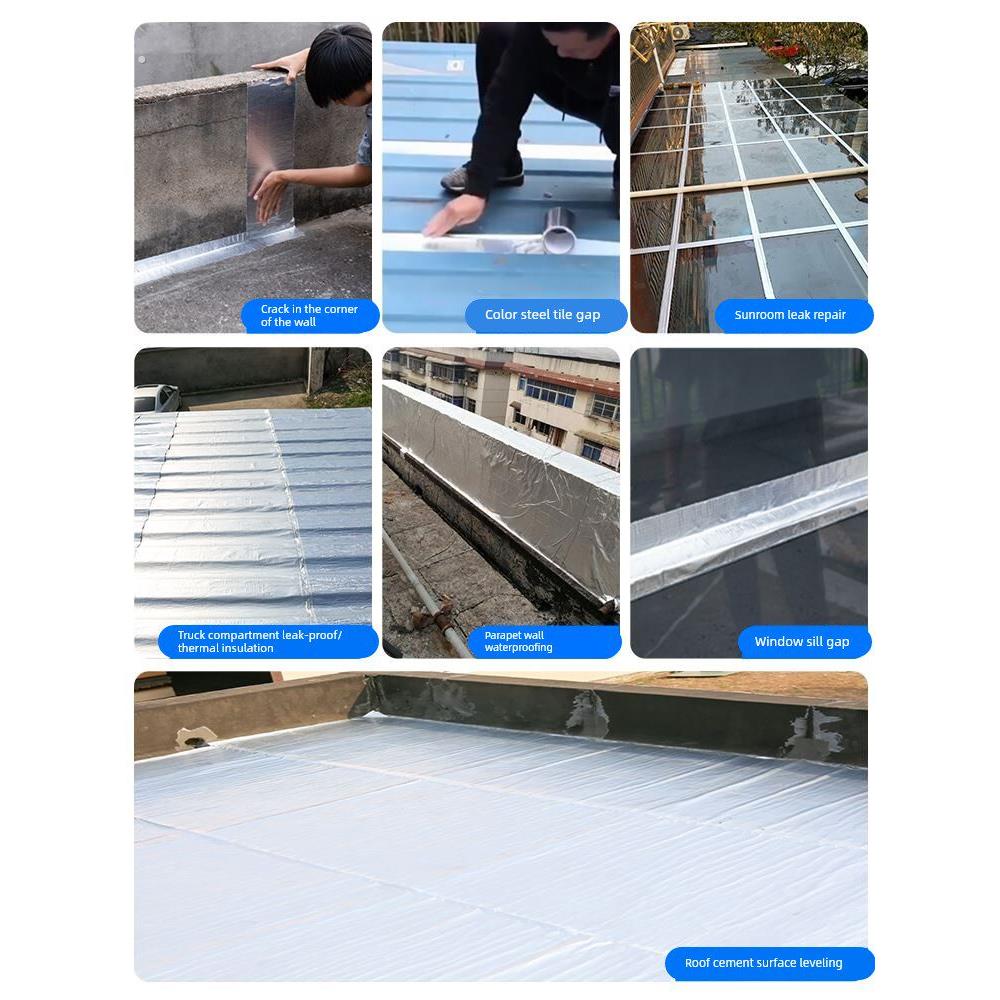 农村房漏雨粘贴瓦房子漏雨修覆瓦片补漏屋顶防水贴纸加厚补漏材料