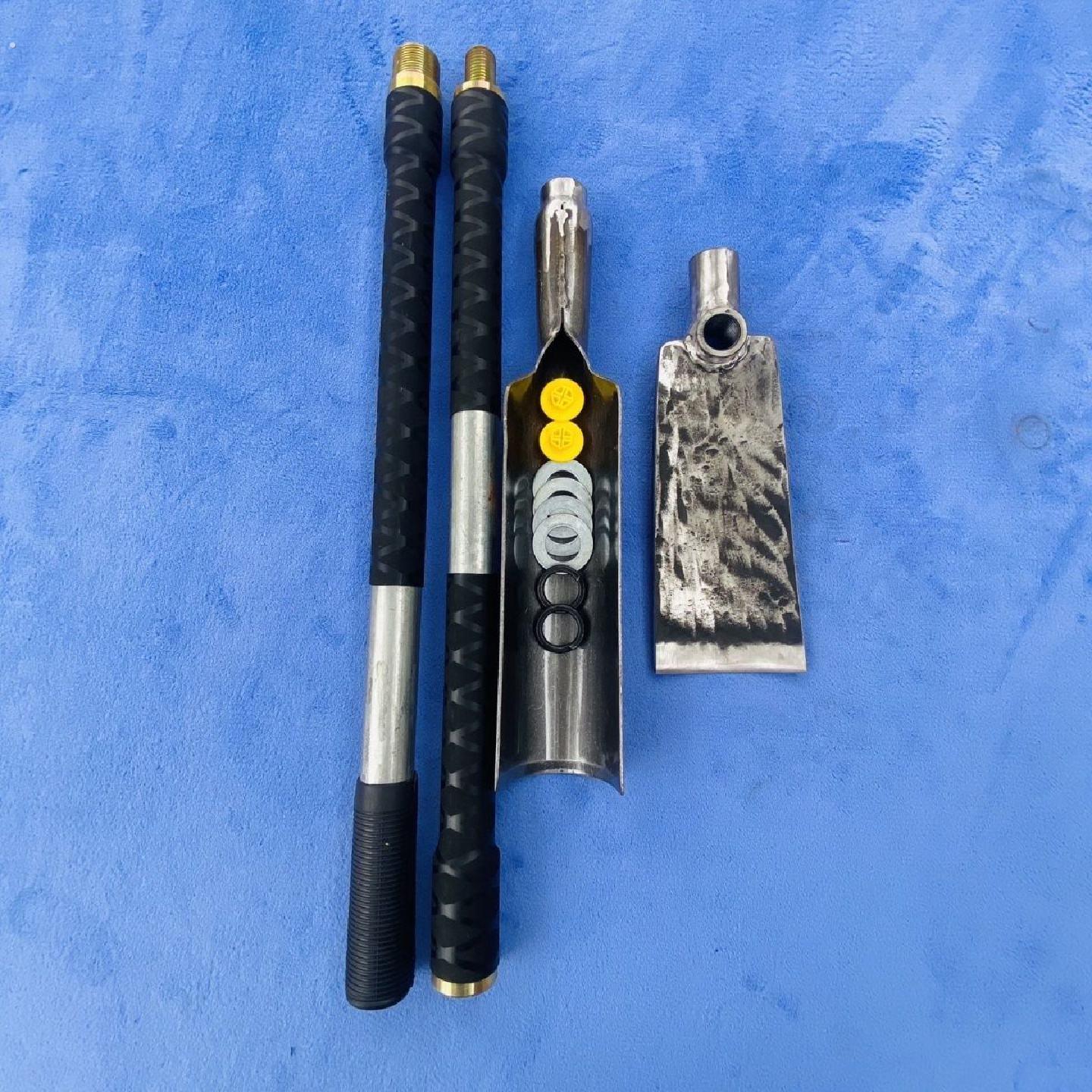 锰钢制作强力两用挖仕铲多功能户外锻打锄头洛阳铲