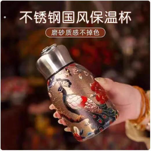小胖丁保温杯中国风复古小巧杯子316不锈钢内胆可携式保温水杯创