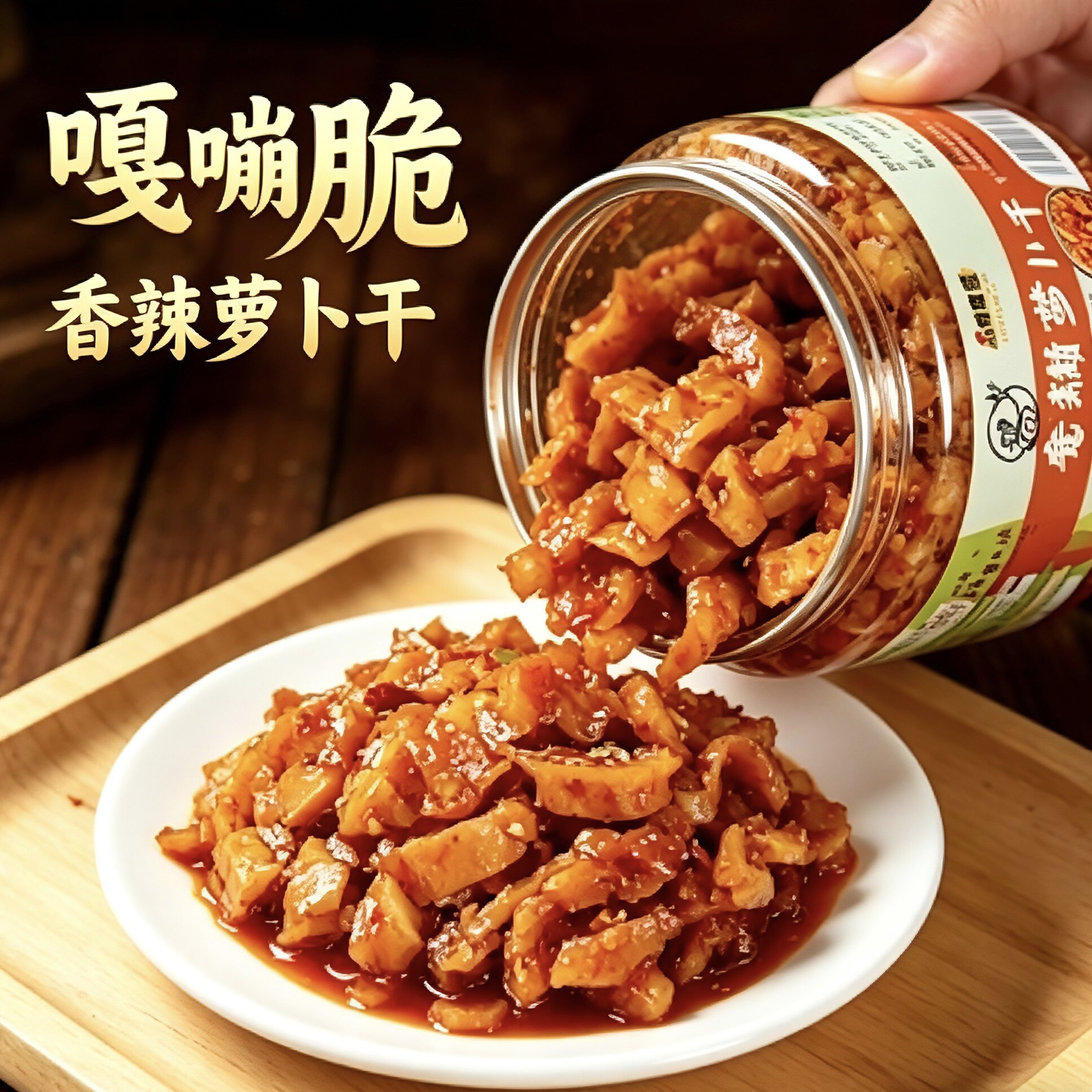 菜天需香脆萝卜干香辣麻辣脆爽咸菜即食方便酸豆角黄瓜下饭菜罐装