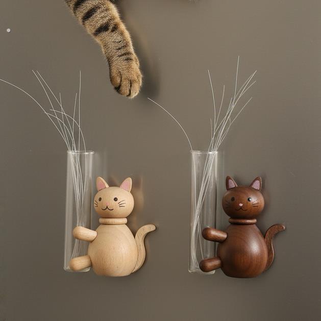 猫咪胡须收集器宠物纪念品收集瓶狗狗毛发留念猫胡子收纳盒冰箱贴