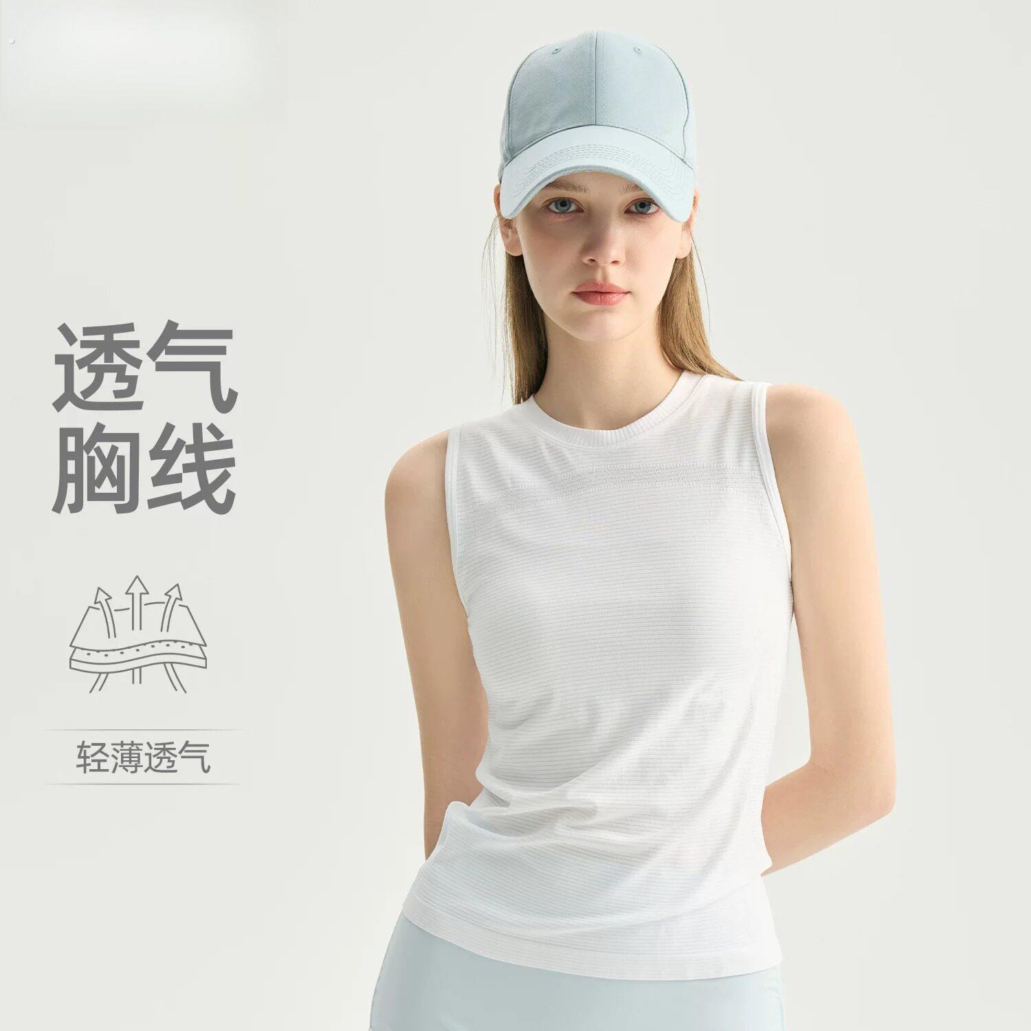 夏季薄款运动背心无袖女 速干透气修身显瘦无袖罩衫瑜伽健身跑步