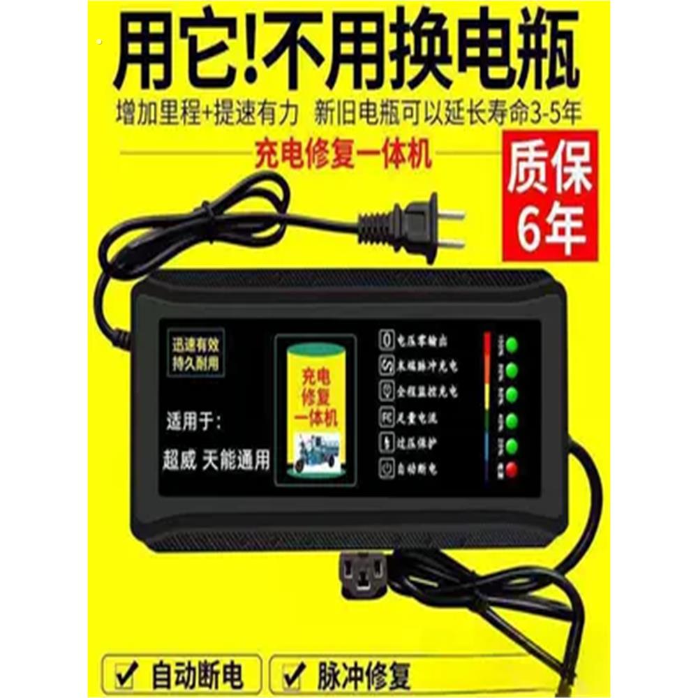斯波兹曼电动车充电器自动关机电动车铅酸电池充电器两轮三轮通用