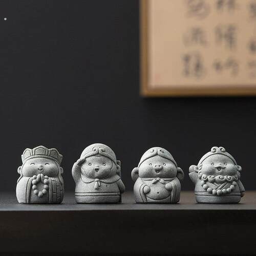 中国风西游记师徒四人桌面人物文创小摆件造景装饰工艺品创意礼品