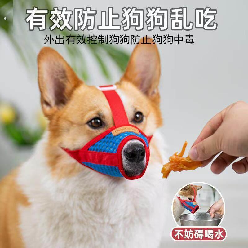 狗狗嘴套防咬乱叫吃口罩小型犬柯基泰迪柴犬狗套狗罩套嘴巴套用品