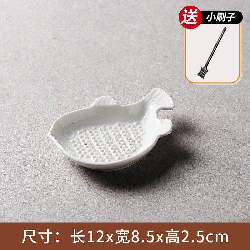 陶瓷磨姜泥神器蒜泥姜蓉研磨盘器碗擦姜末汁磨蒜器手工手动磨泥器