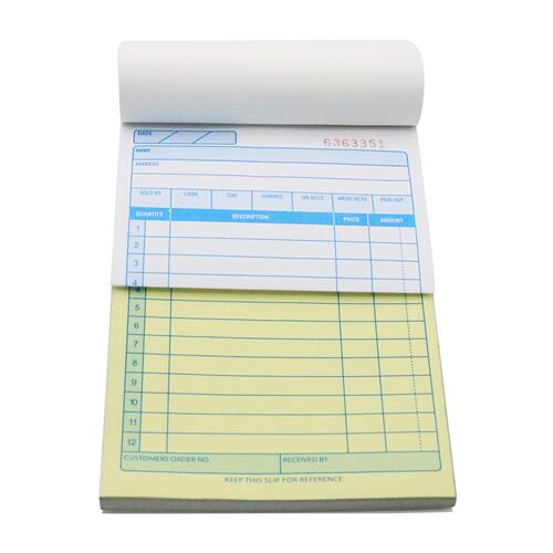 甄选全英文收据RECEIPT 2联50份Sales Order Book国外销售票据