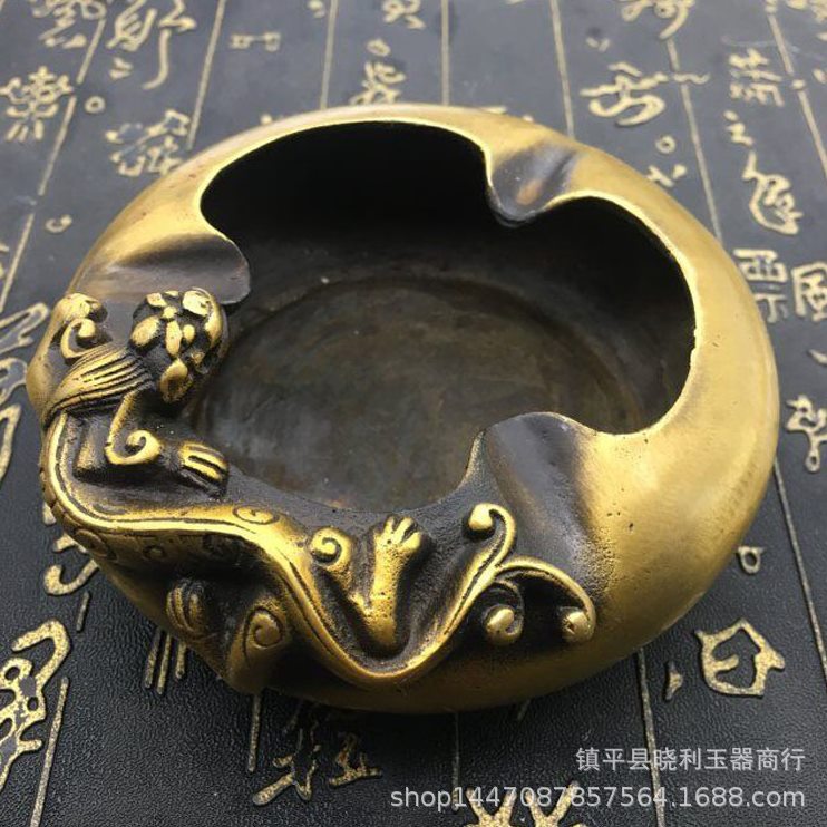 甄选厂家古玩杂件铜器黄金貔貅笔洗做旧烟灰缸大明宣德