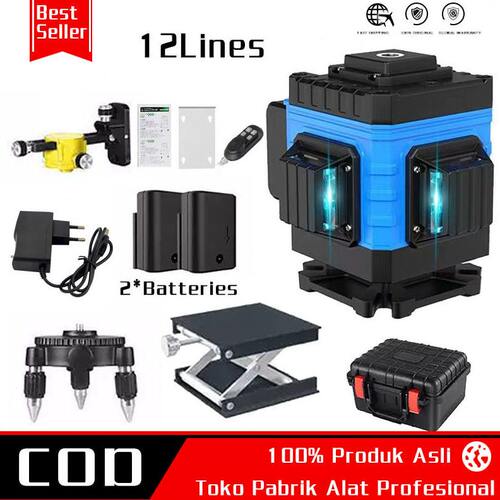 甄选3D12线4D16线绿光水平仪激光水平仪投线仪贴墙仪Laser level