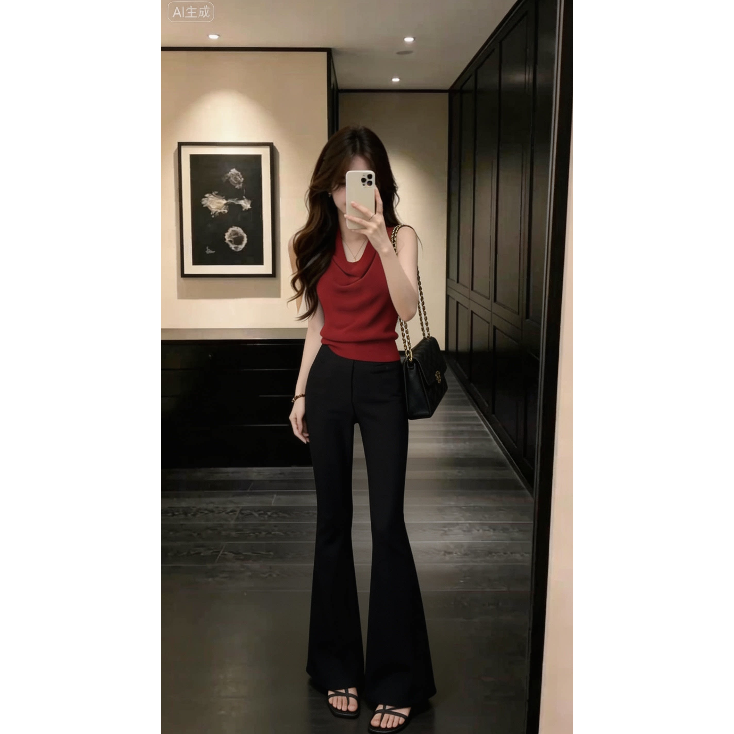 夏季新款设计感背心上衣搭配宽松显瘦微辣休闲裤套装女