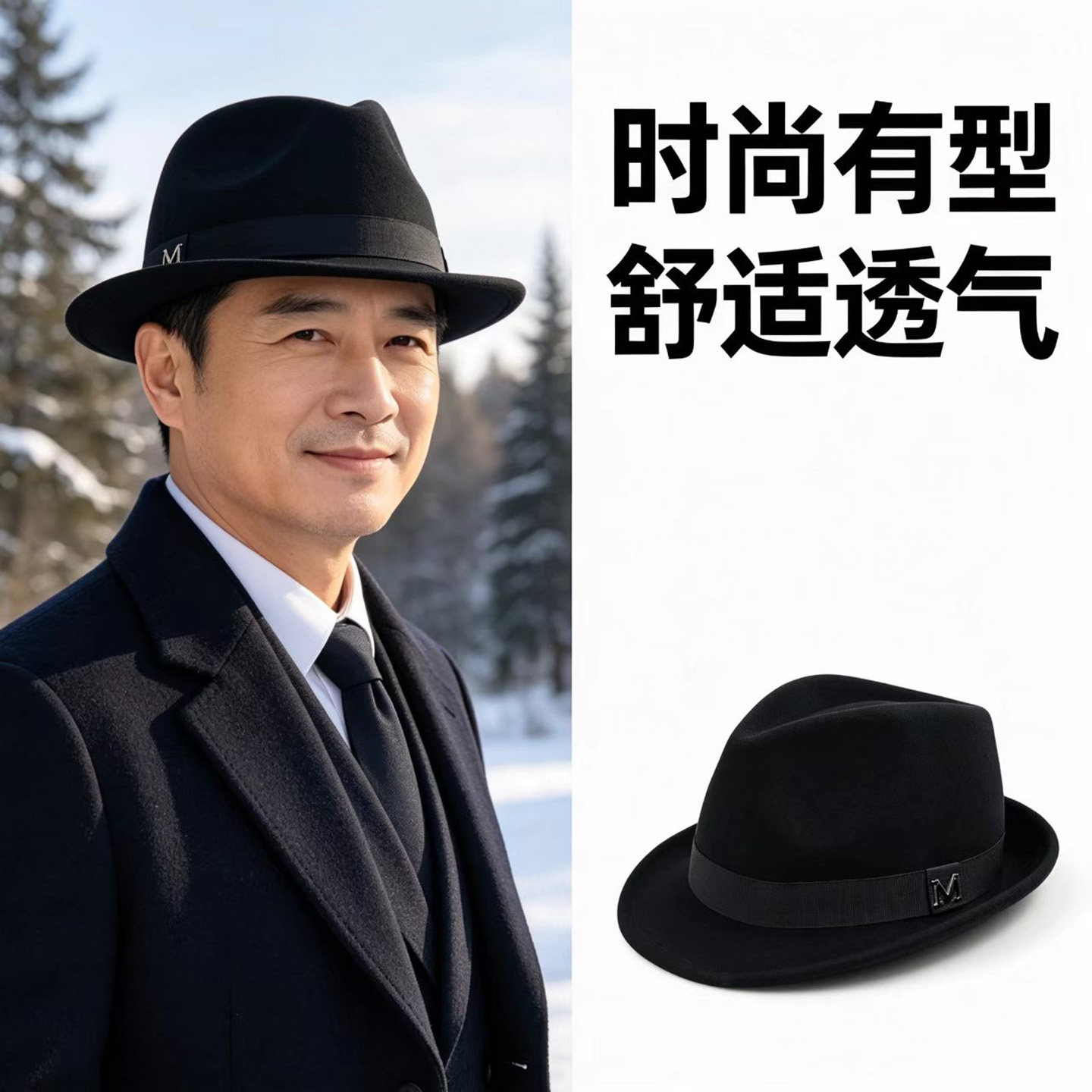 奔青春复古英伦保暖帽子