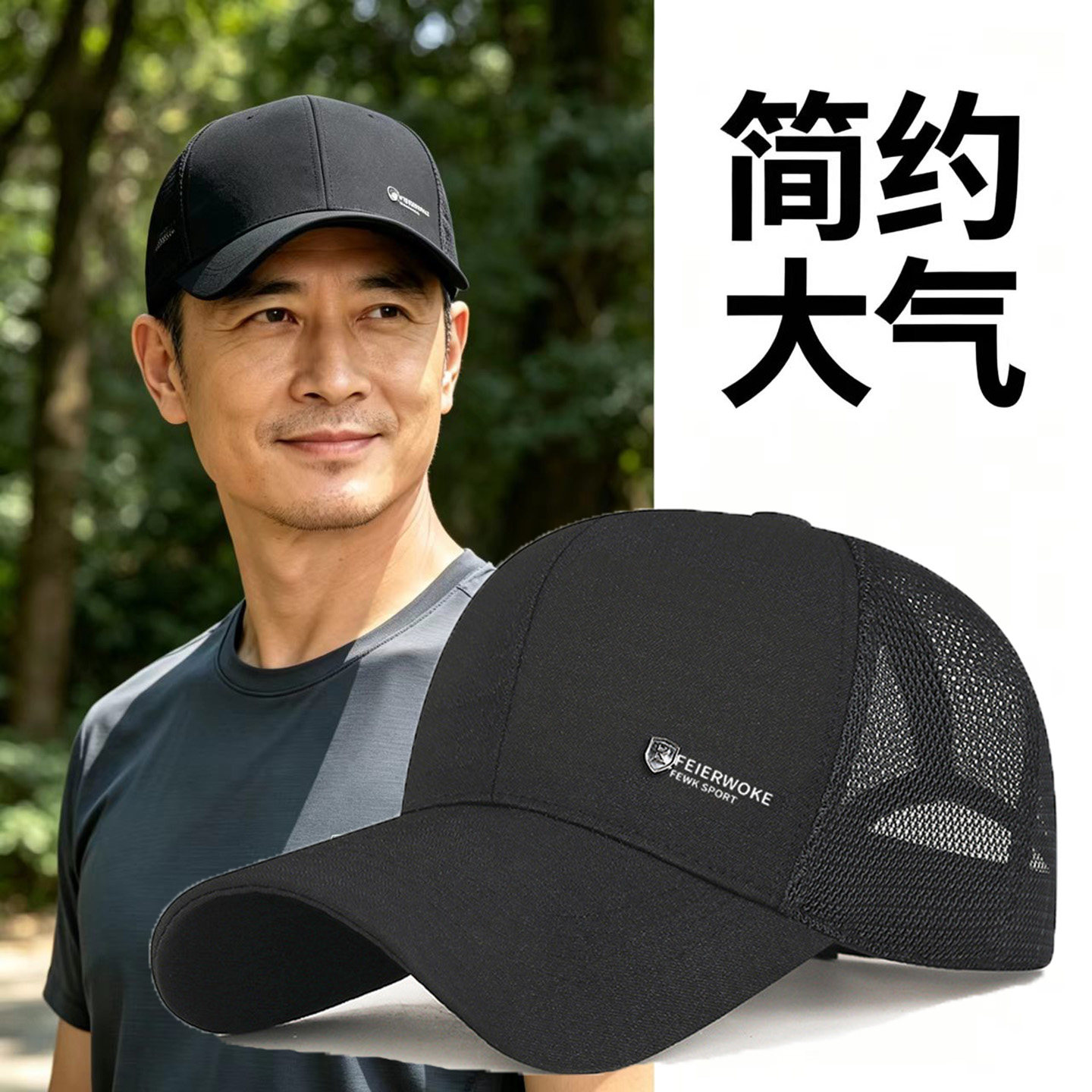 奔青春简约时尚鸭舌帽子