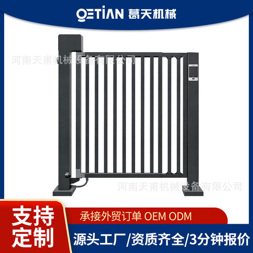 不锈钢电动广告门智能广告门小区铝合金小门平开门电动门段滑门
