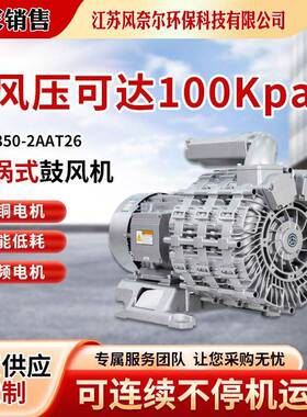 低噪音铸铝RB50-1AAT47旋涡式气泵压大风量气环漩涡式鼓风机