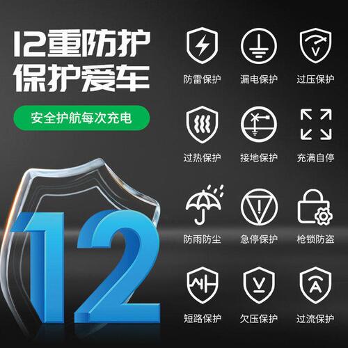 甄选7KW家用汽车充电桩交流新能源比亚迪理想电动外放壁挂立柱式