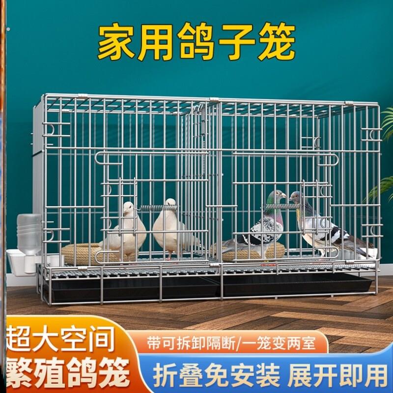 鸽子笼家用养殖笼鸽子配对笼大号鸽子笼家用带隔断繁殖养殖鸽笼清