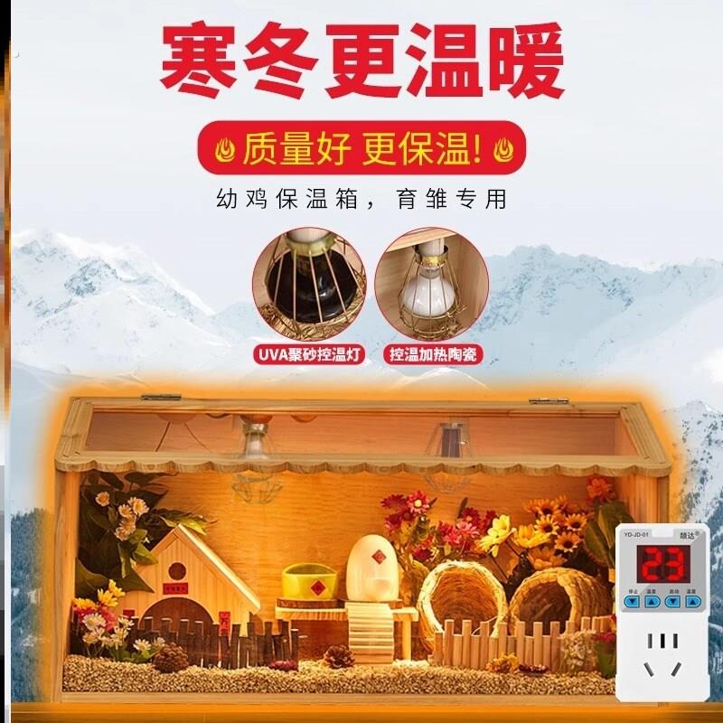 箱子鸡窝芦丁鸡饲养箱恒温带透气观赏保温箱塑料屋子用品雏鸡宠物