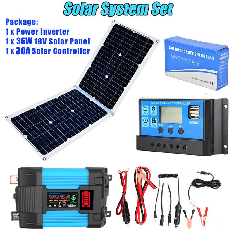 德国日本进口技术太阳能板36W18V单晶+12V220V/110V300W500W车载