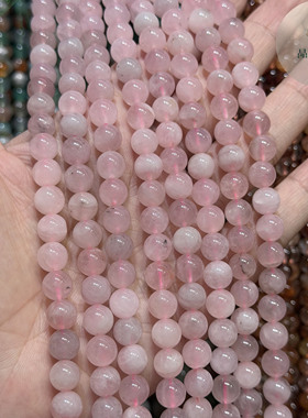 天然原矿雪花碧玺散珠6-10mm