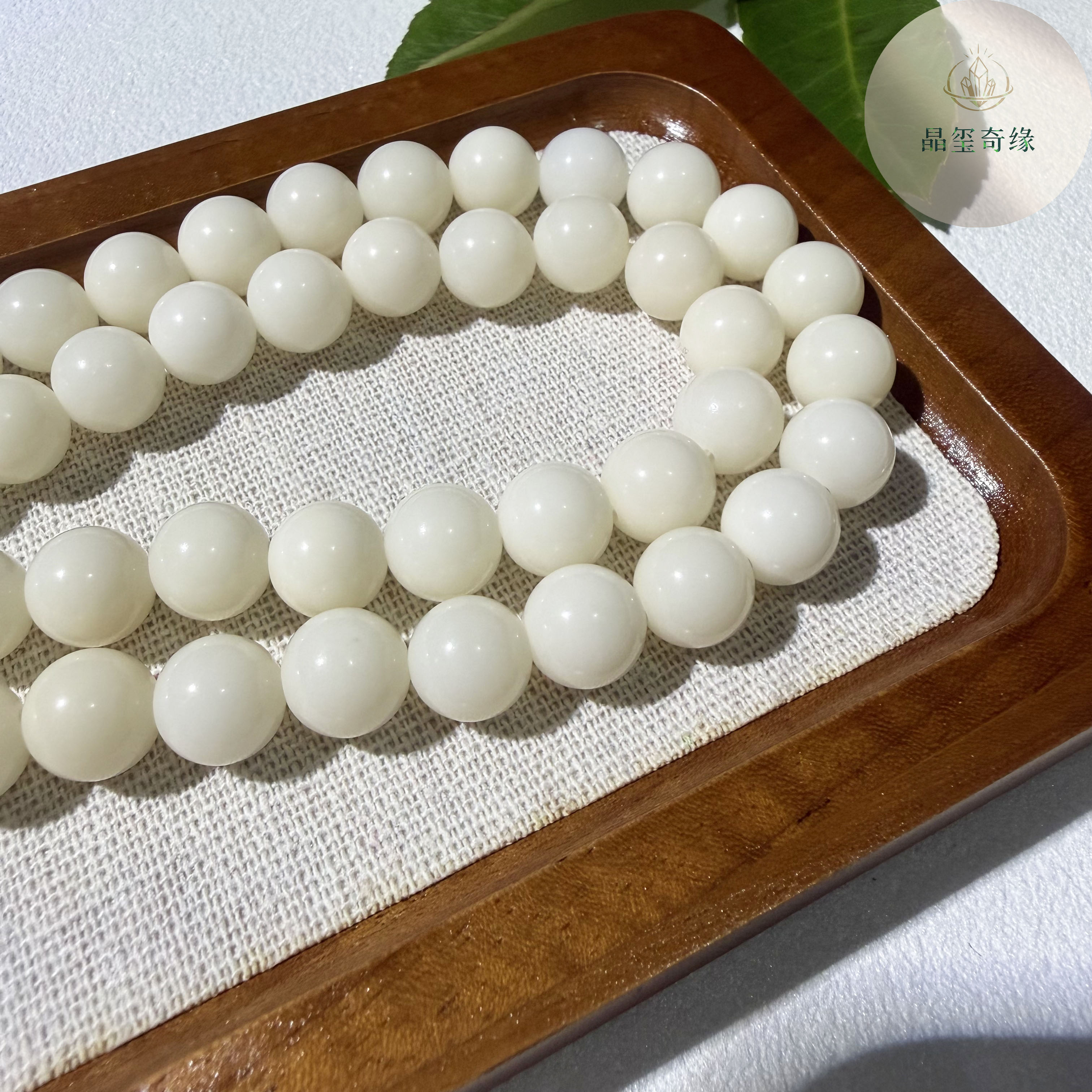 天然白玉菩提根圆珠散珠DIY