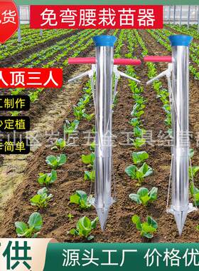加厚不锈钢栽苗器 辣椒蔬菜瓜苗种植移栽移苗种苗机 秒栽定植神器