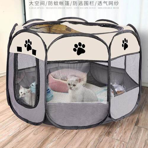 宠物围栏室内家用可折叠便携猫笼狗狗可移动网布外出简易款猫笼子