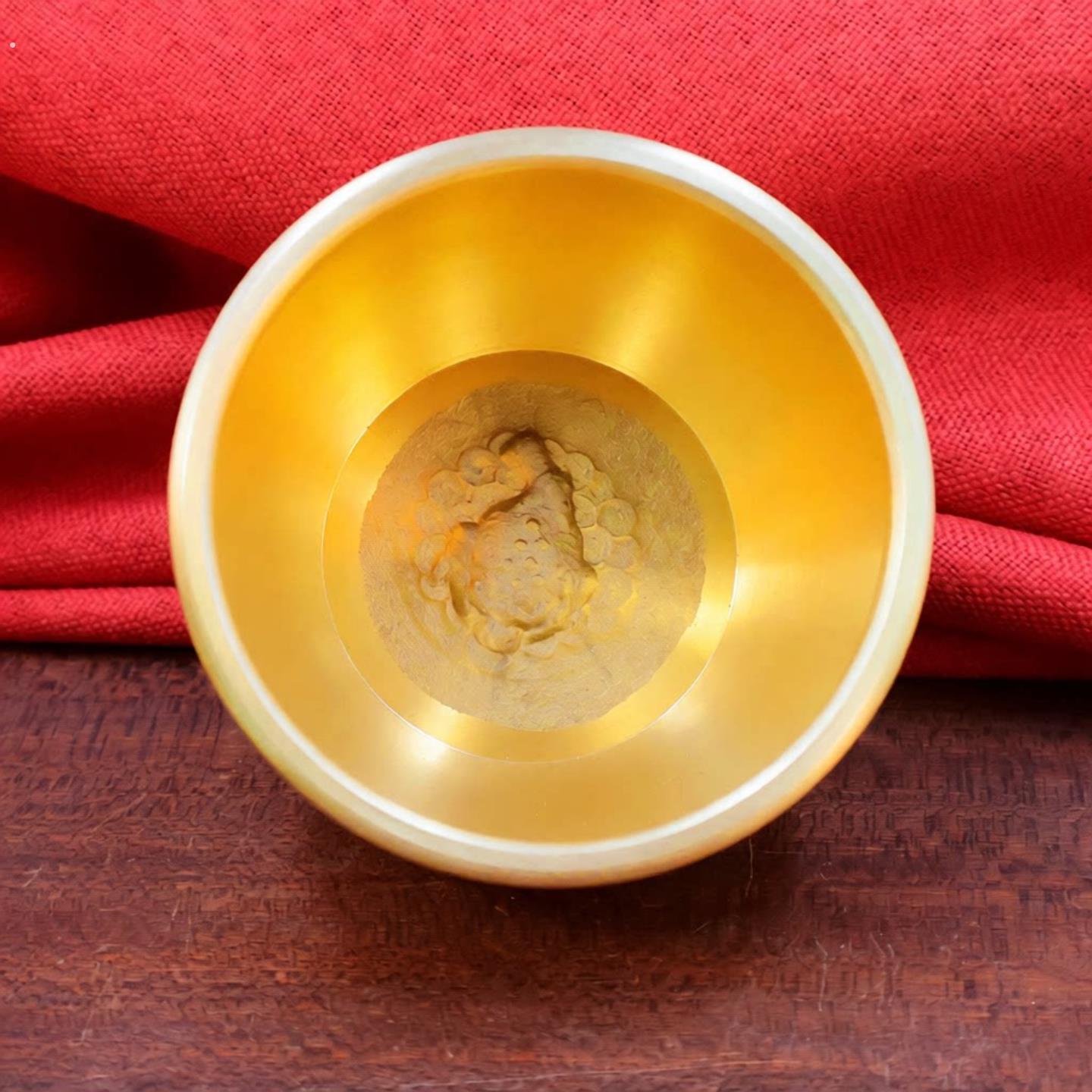 冰箱上的百福缸黄铜摆件客厅装饰品招聚存财特大号存钱罐聚宝盆
