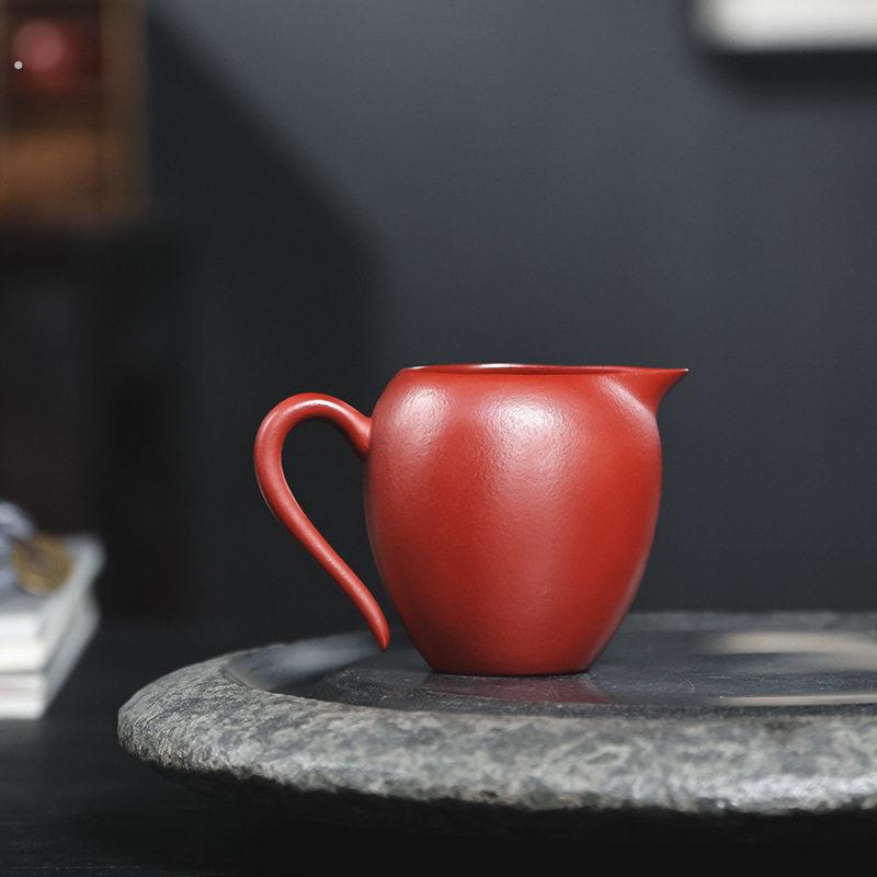紫砂公道杯原矿大红袍办公泡茶公杯茶海茶具配件礼品套组