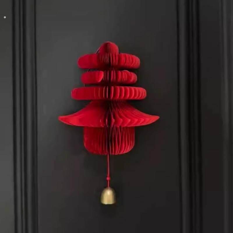 新年春字门贴2025新款摆件蛇年春节灯笼摆件新年装饰氛围场景布置