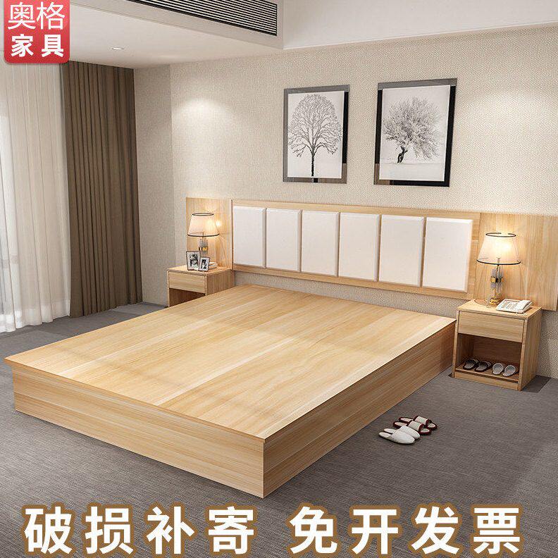 甄选昆明宾馆酒店家具标间全套床名宿公寓电视柜组合间标间双床