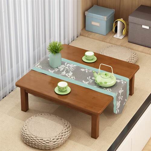 北方炕上用四方桌榻榻米小茶几桌小户型餐桌飘窗矮桌