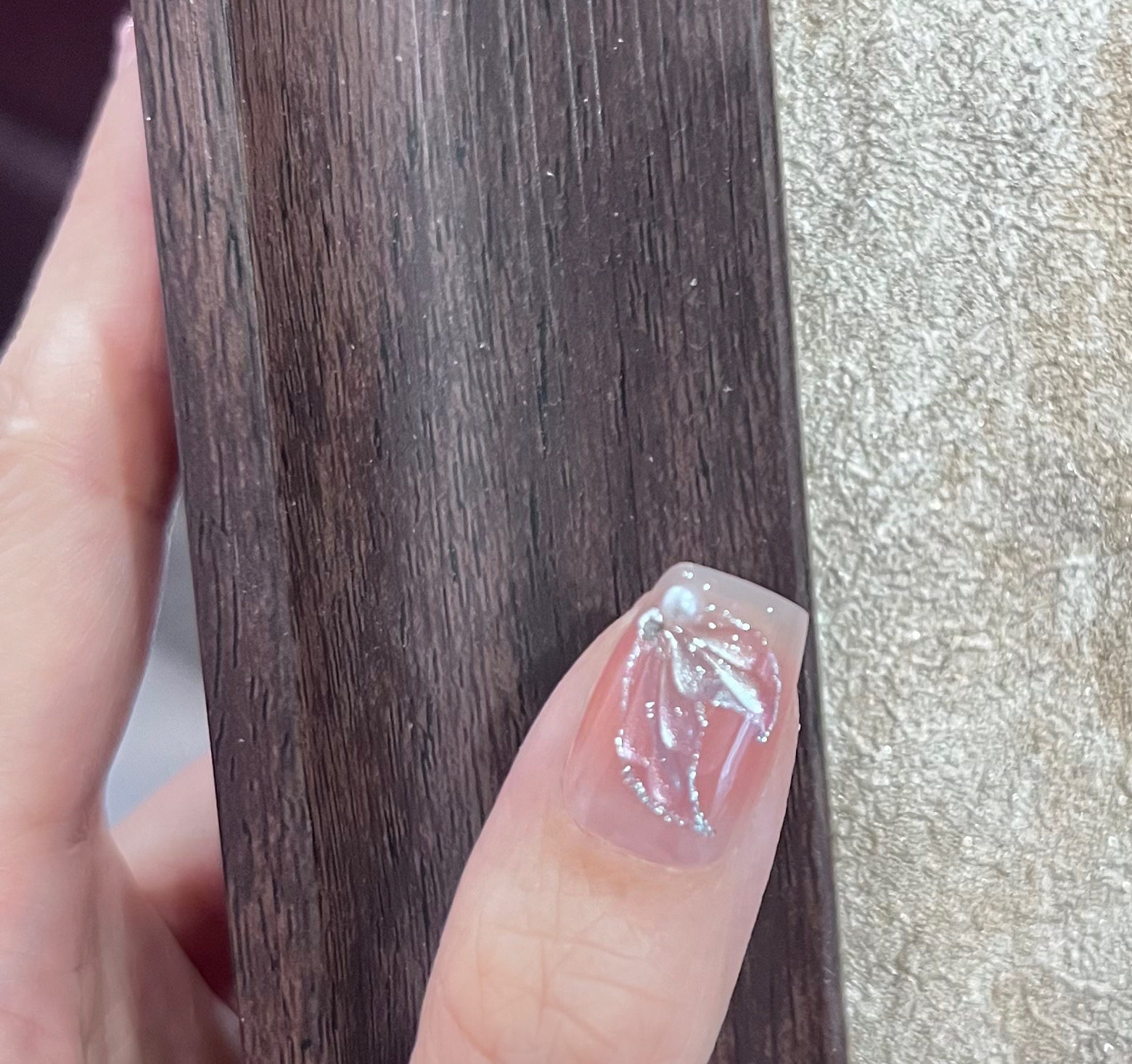 人鱼贝壳纯手工穿戴甲珍珠猫眼