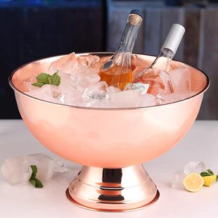 甄选不锈钢超大冰桶冰酒桶 酒吧红酒冰桶冰粒桶啤酒桶香槟盆沙律