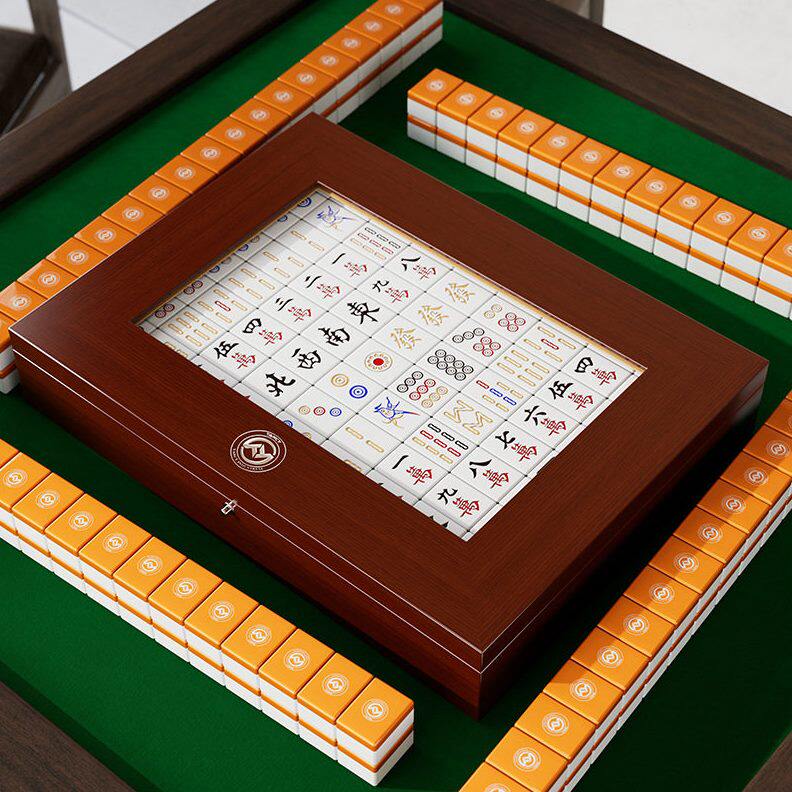 甄选档新年礼盒 木质烤漆光品牌麻将盒 新款春节礼品棋牌包装盒