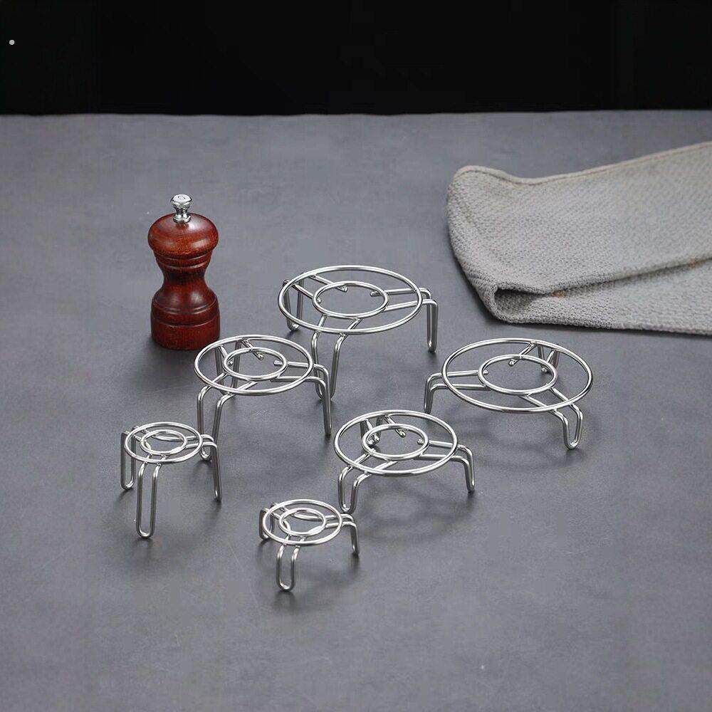 04不锈钢隔水蒸架家用加粗高矮三脚蒸格蒸笼电饭锅压力锅蒸菜