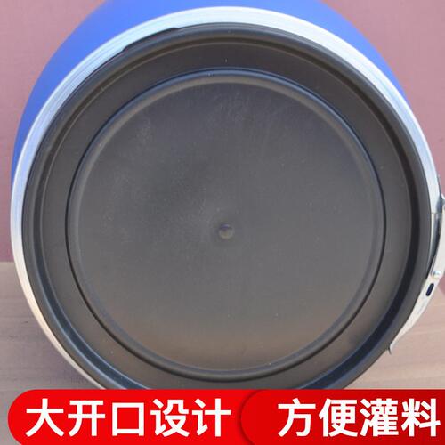 甄选加厚120升L法兰桶开口化工桶液体水桶避光桶铁箍废液桶UN标酵