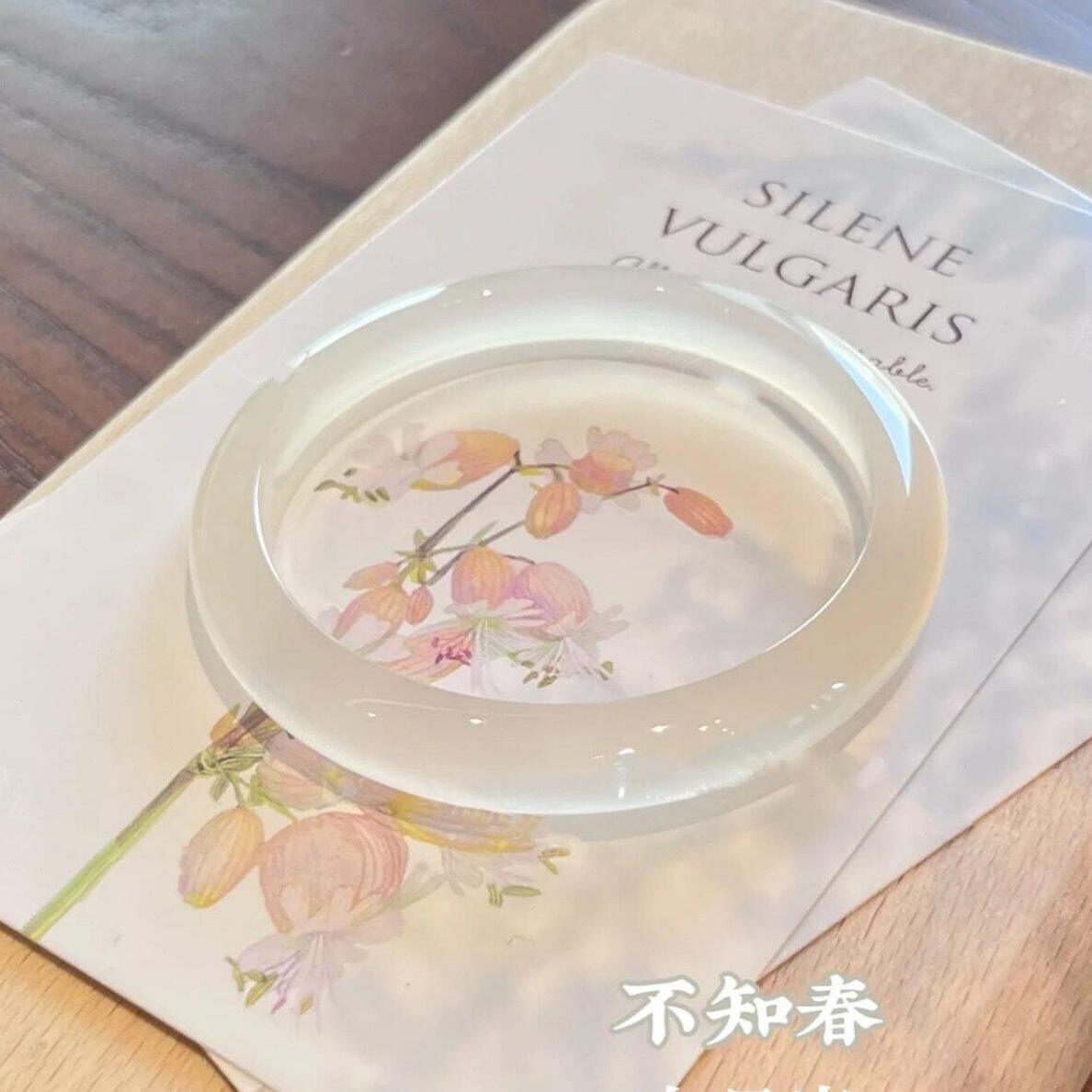 甄选周图荔枝不知春玉髓玉镯手镯冰种天然玛瑙手镯玉镯镯子紫罗兰