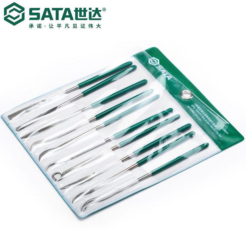 甄选SATA世达五金工具10件金刚石特种异型03804/03805小锉刀组合