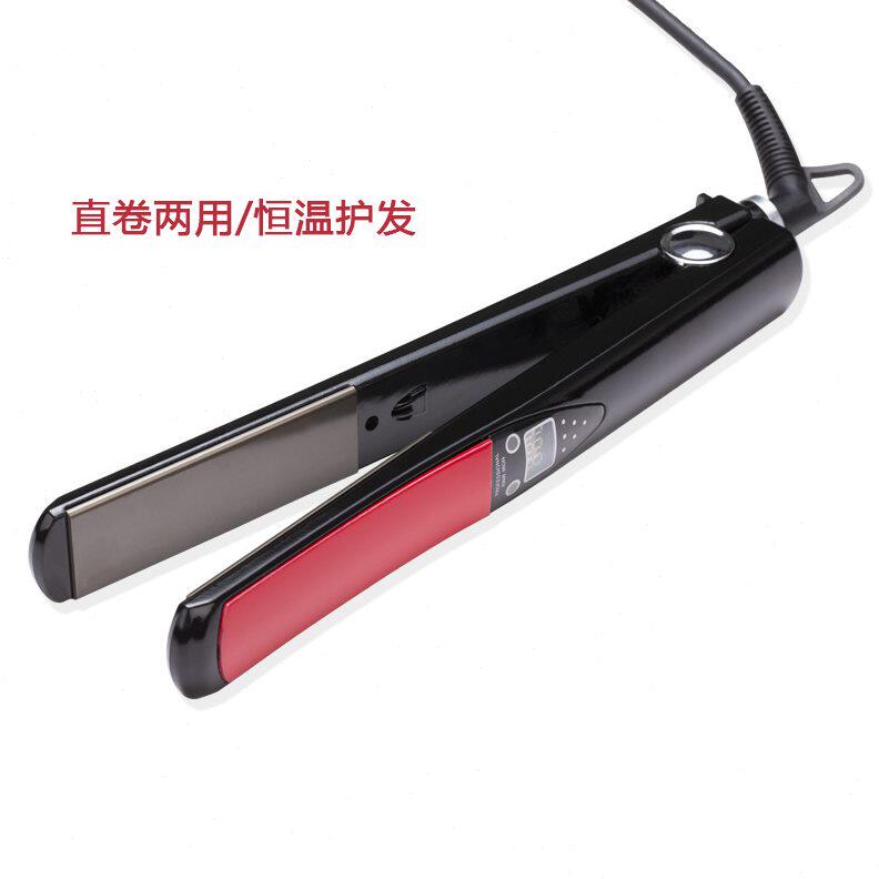 甄选跨境家电头发直发夹板卷发器造型调温卷发棒陶瓷直发器两用发