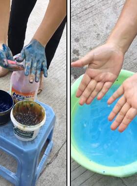甄选黑手先生工业油污磨砂洗手液粉剂砂膏汽修车黑手变白手洗油液