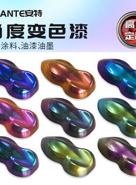 甄选安特工厂直销彩虹镭射漆光学变色漆塑料五金玻璃工艺品自喷变