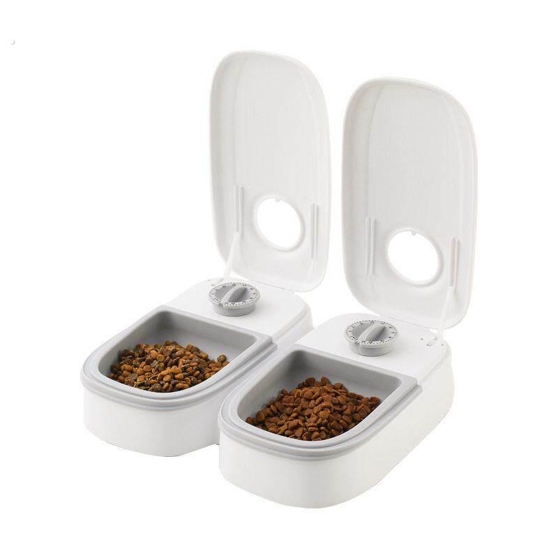 宠物自动喂食器狗狗猫咪定时定量智能投食机干湿粮双餐分隔猫狗粮