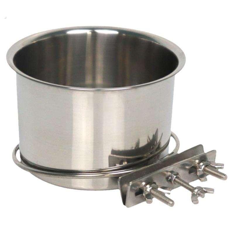 狗碗不锈钢悬挂碗宠物饮水器狗食盆固定挂笼猫碗兔子碗防打翻