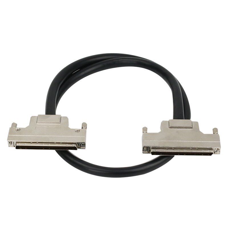 SCSI线 HPDB100P连接线scsi 100P公对公 100P数据线1/1.5/2/3/5米