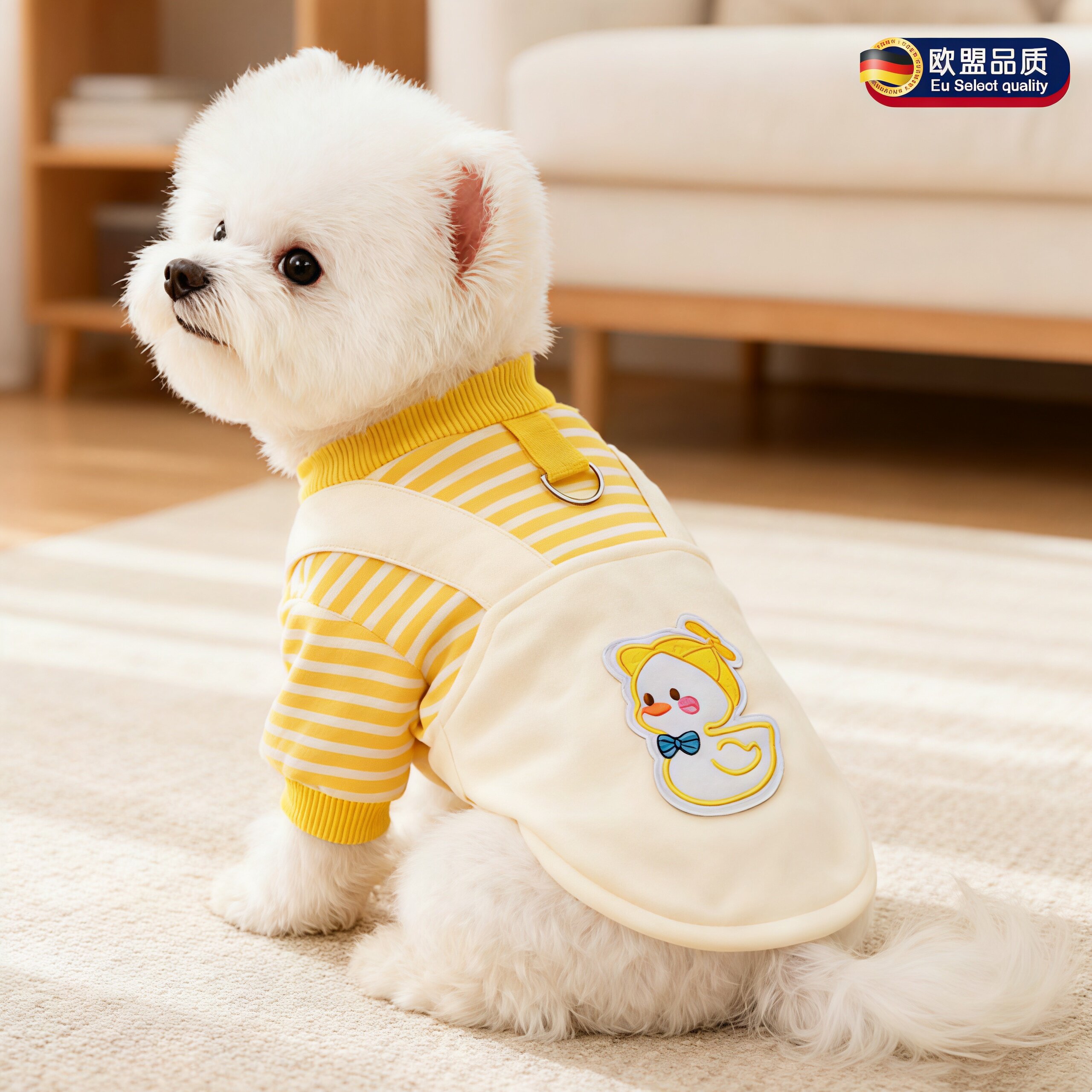 英国狗狗衣服冬装可牵引秋季新款图片