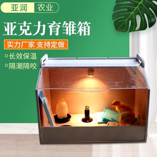 甄选源头商家芦丁鸡饲养保温箱恒温小鸡育雏爬宠专用笼亚克力育雏