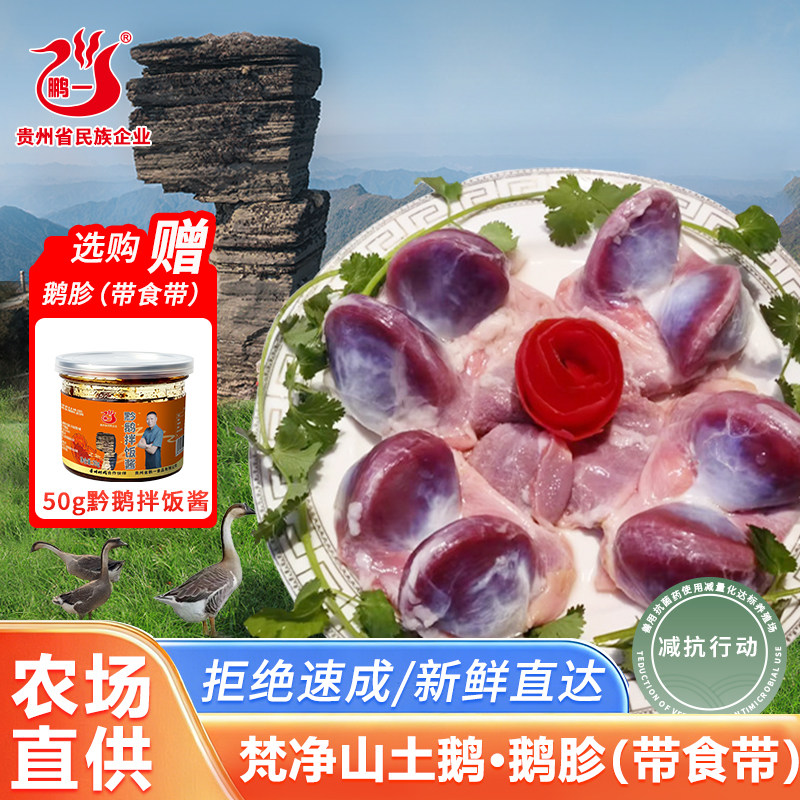 黔鹅梵净山土鹅 鹅胗 新鲜屠宰灰鹅大鹅火锅卤味食材鹅肉新鲜直达