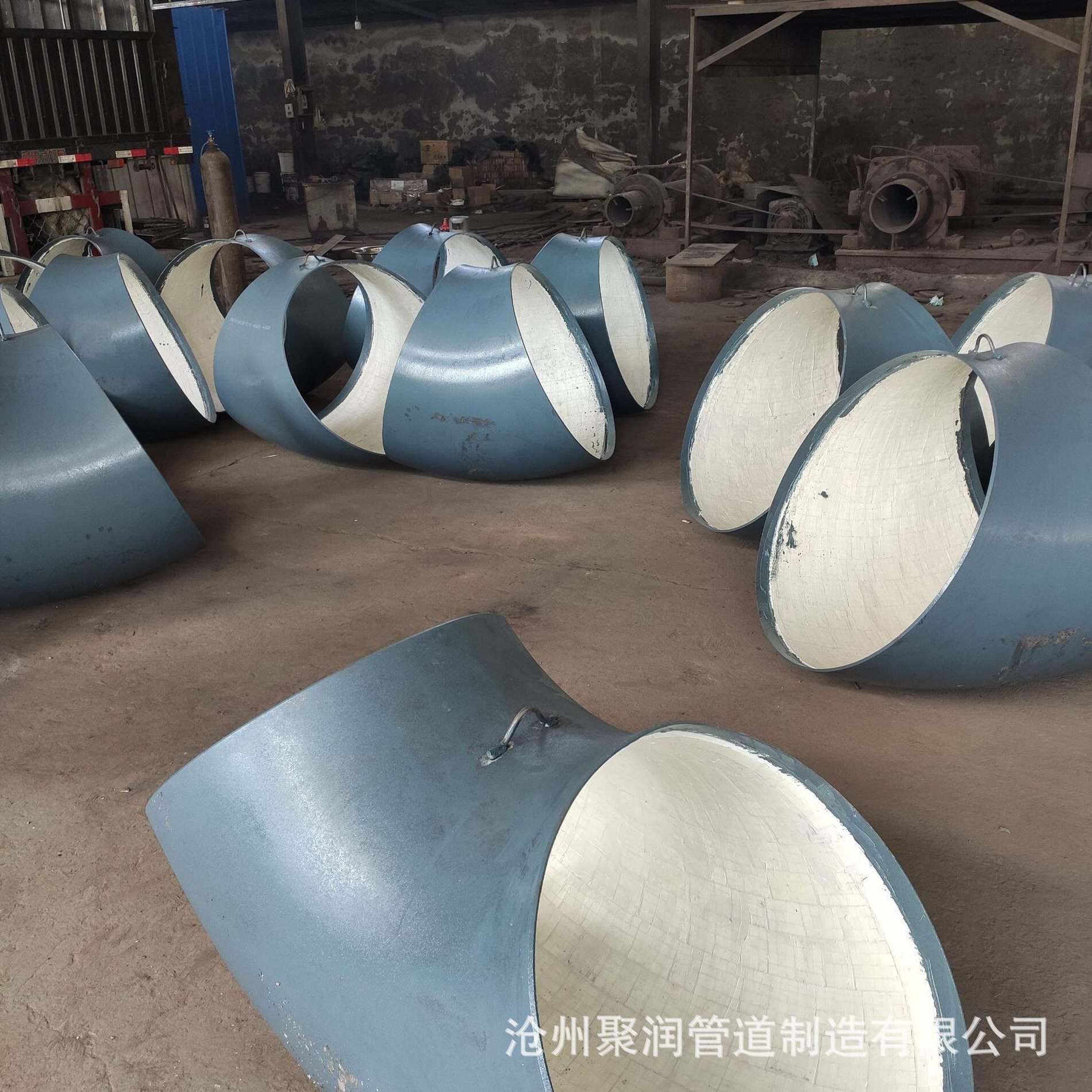 甄选热卖内衬陶瓷贴片大口径对焊耐磨弯头 al2o3氧化铝马赛克内部